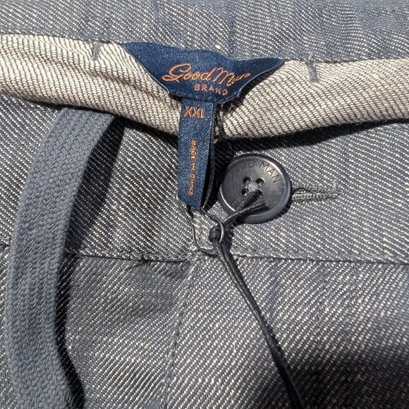 Good Man Brand | Tulum Linen/Cotton Shorts in Indigo Heather - Picture 5 of 14